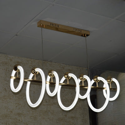 Pendant-7 Rings Colour Changing Pendant Light-828-7