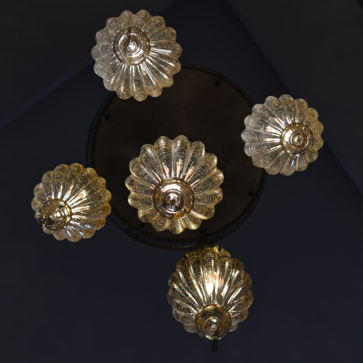 Turkish Gold Tinted Shades Modern Pendant Ceiling Lights – ZQC048/5