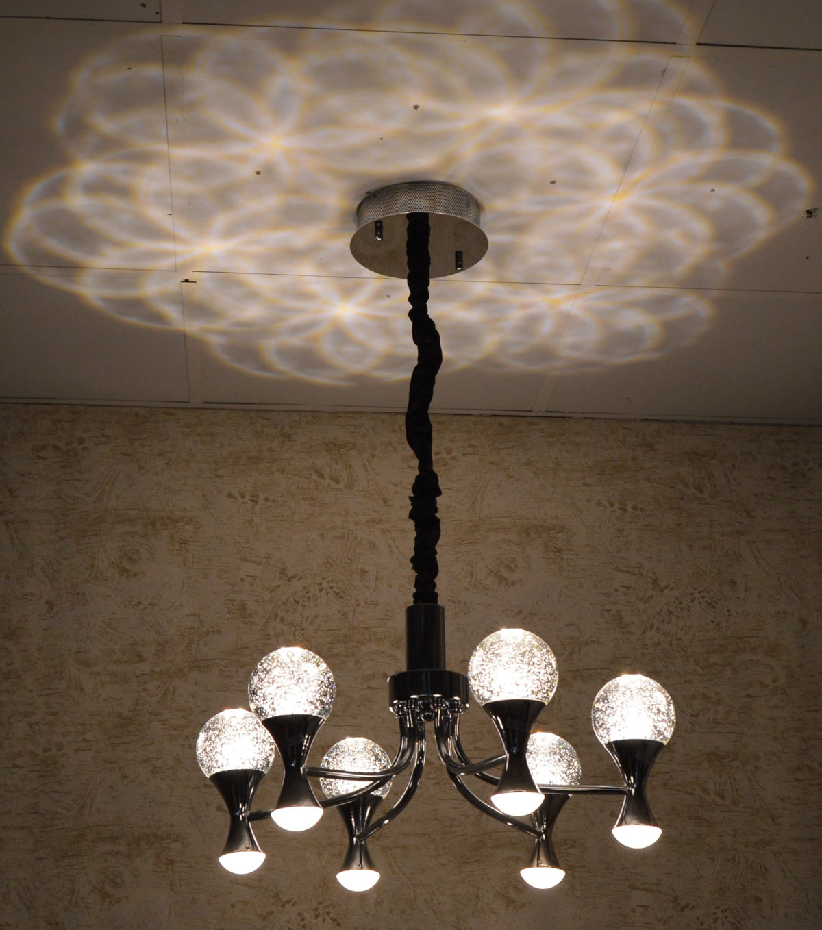 Modern Crystal LED Chandelier Ceiling Light – Luxury Multi-Arm Pendant
