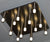 Long Drop Metallic Bars LED Incorporated Stair Pendant Lighting Chandelier-6139-10tubes, 12tubes 30 & 40tubes