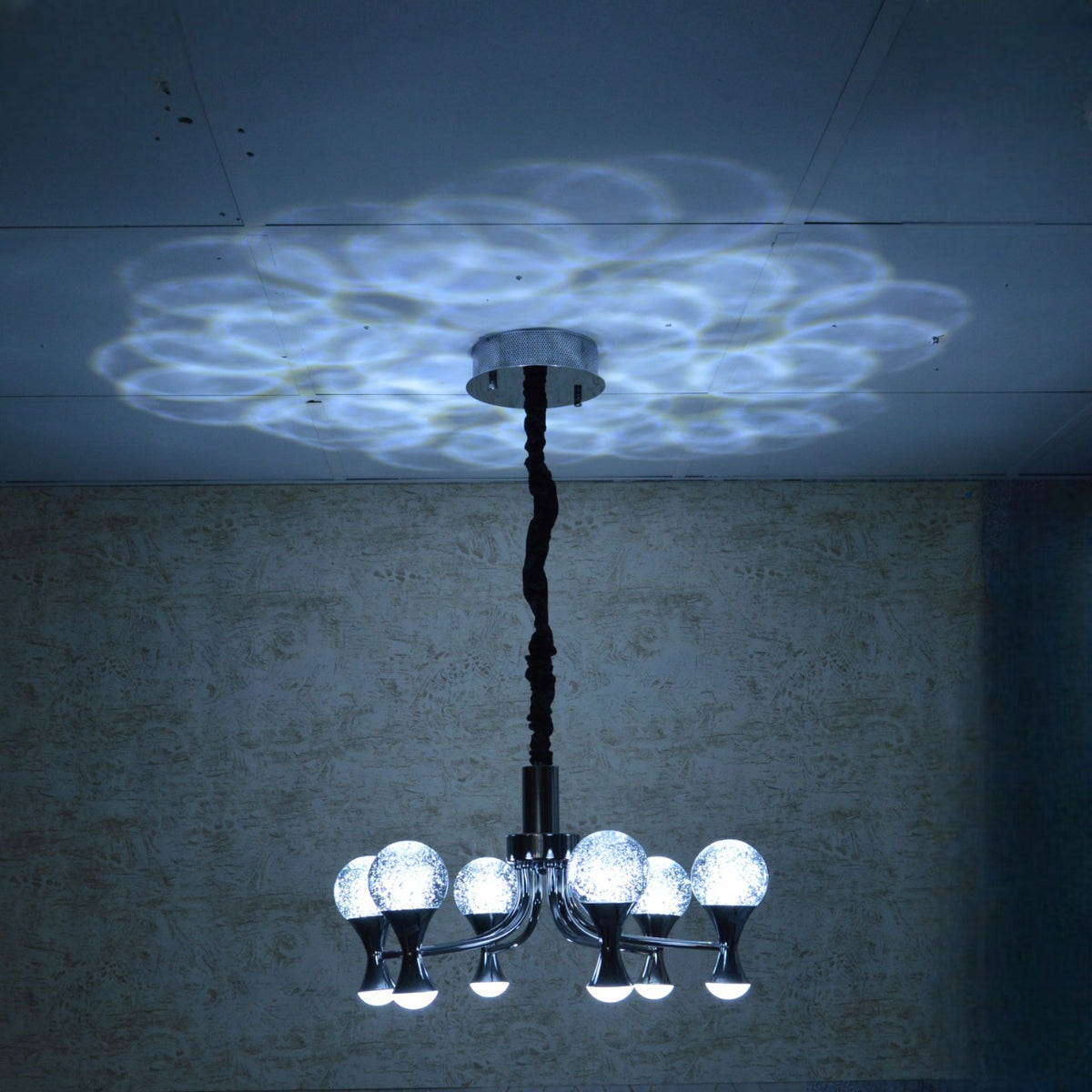 Modern Crystal Globe Pendant Ceiling Lights  Gold / Silver-2176-6Head