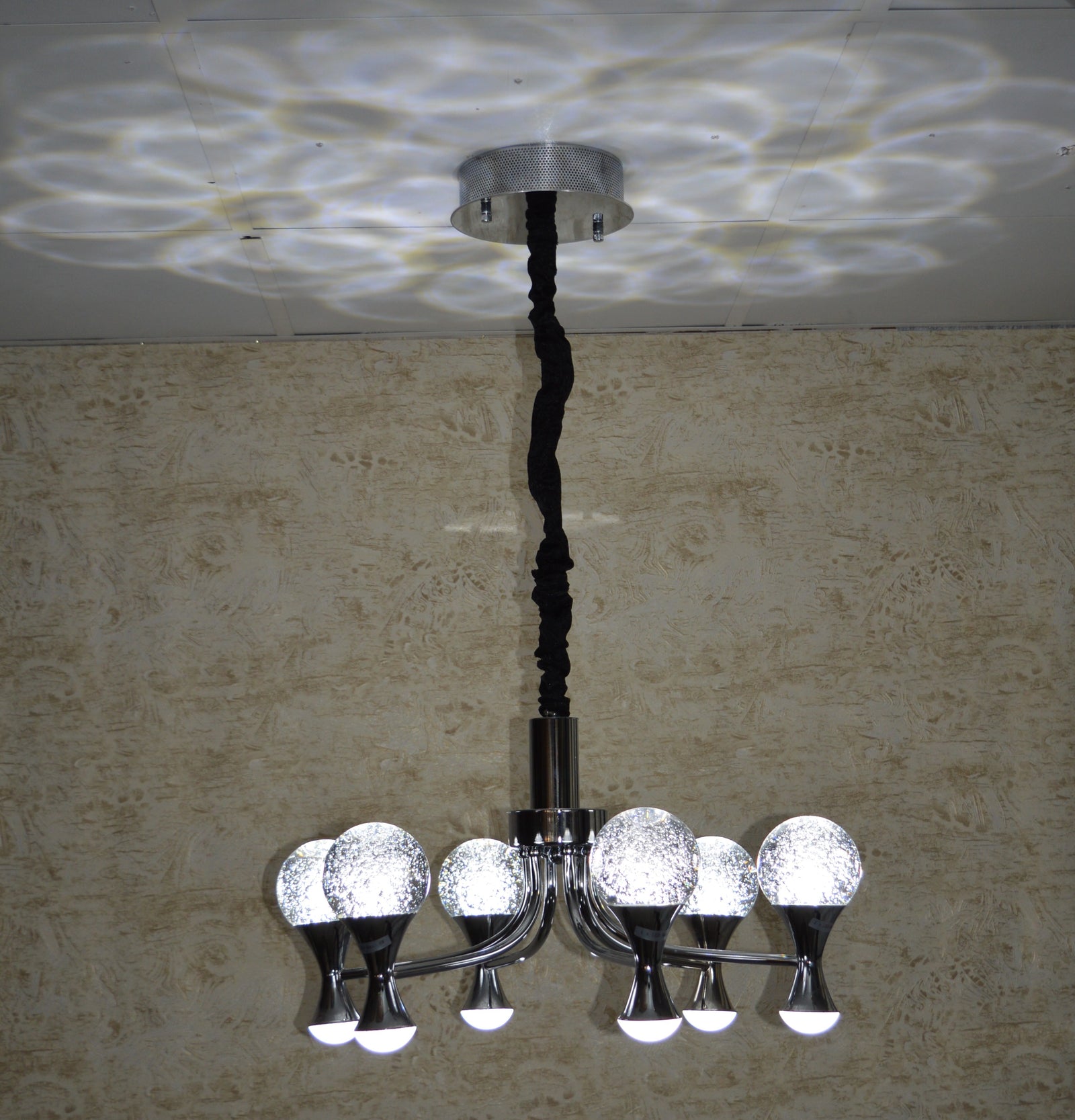 Modern Crystal LED Chandelier Ceiling Light – Luxury Multi-Arm Pendant