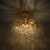 Pendant-Glass Rain Drop Gold Pendant Ceiling Light-A3139/500, 800 & 1000*500