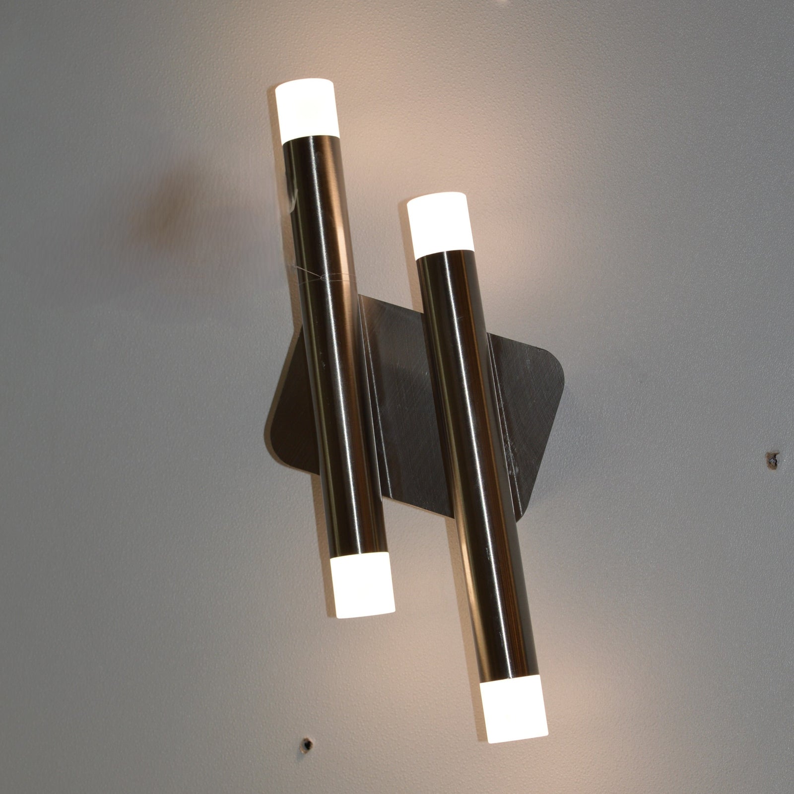Metallic Bars Modern Square Flushmount Ceiling Light-Warm LED-6190
