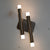 Long Drop Metallic Bars LED Incorporated Stair Pendant Lighting Chandelier-6139-10tubes, 12tubes 30 & 40tubes