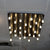 Metallic Bars Modern Square Flushmount Ceiling Light-Warm LED-6190