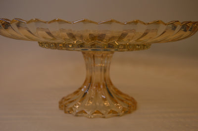 Crystal Rose Gold & Clear Lotus Shape Glass Fruit Basket Bowl Stand Colorful Fruit Vegetable Baskets Creative Fruit Dish Basket Luxurious Fruit Basket/Bowl