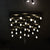 Metallic Bars Modern Square Flushmount Ceiling Light-Warm LED-6190