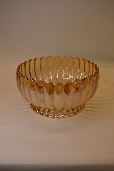 Crystal Rose Gold & Clear Lotus Shape Glass Fruit Basket Bowl Stand Colorful Fruit Vegetable Baskets Creative Fruit Dish Basket Luxurious Fruit Basket/Bowl