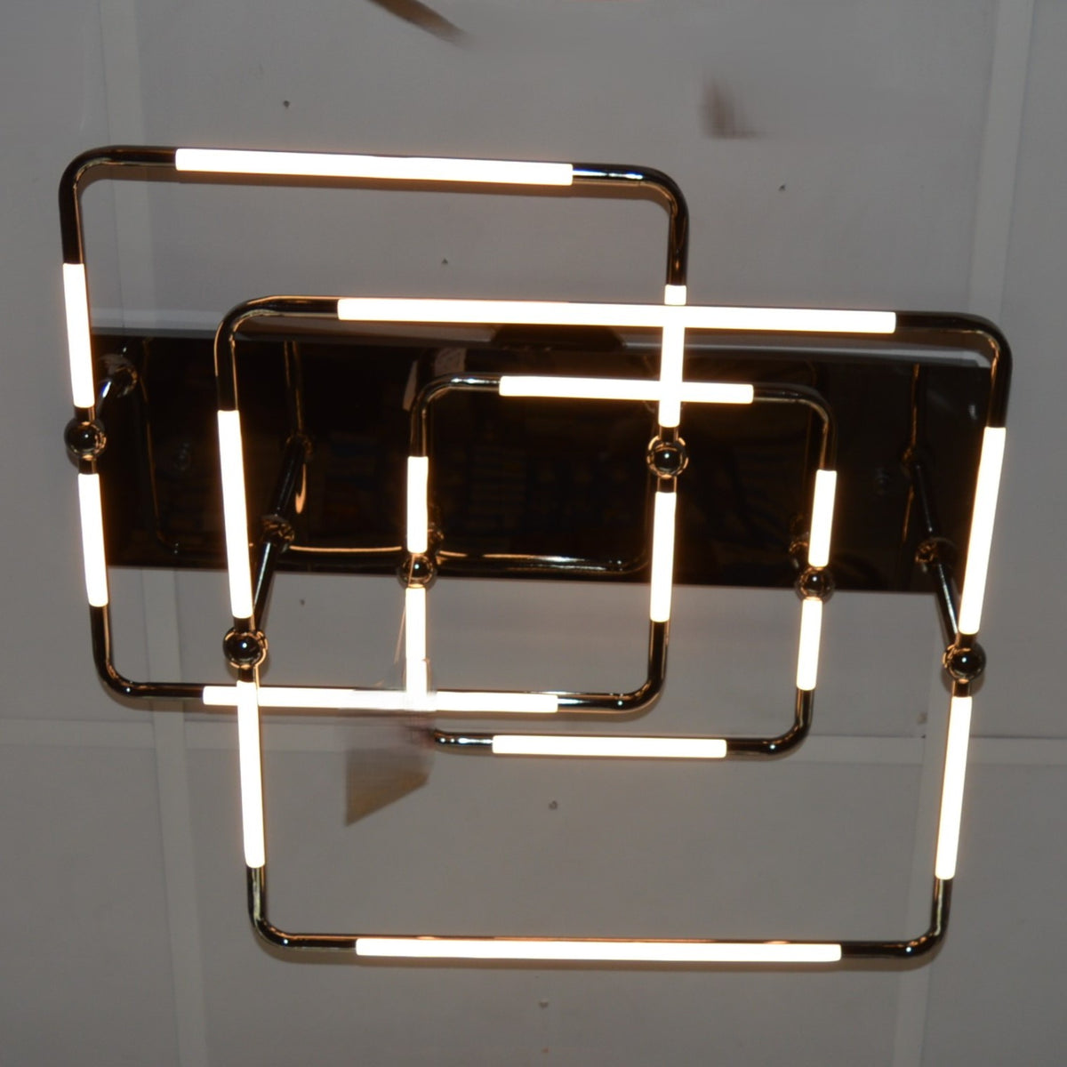 Luxury Modern Geometric LED Ceiling Light Black