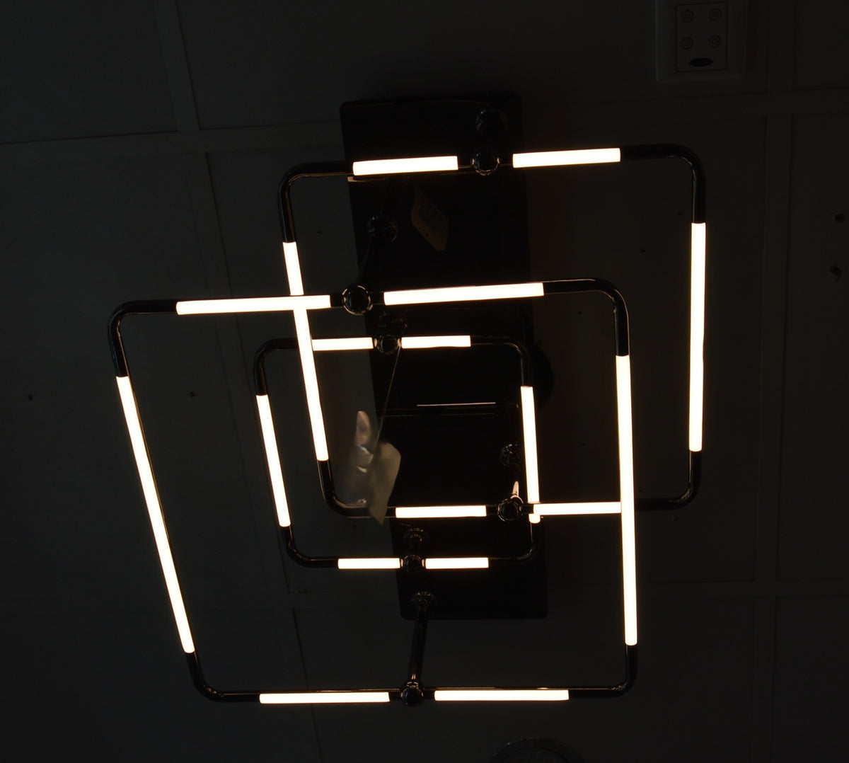 Luxury Modern Geometric LED Ceiling Light Black