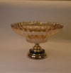 Crystal Rose Gold & Clear Lotus Shape Glass Fruit Basket Bowl Stand Colorful Fruit Vegetable Baskets Creative Fruit Dish Basket Luxurious Fruit Basket/Bowl