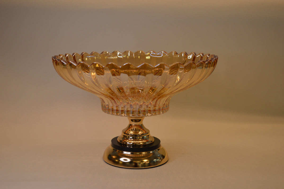 Revolving Crystal Bowl Stand for Fruits Vegetables Baskets Creative Fruit Dish Basket Luxurious Fruit Basket/Bowl