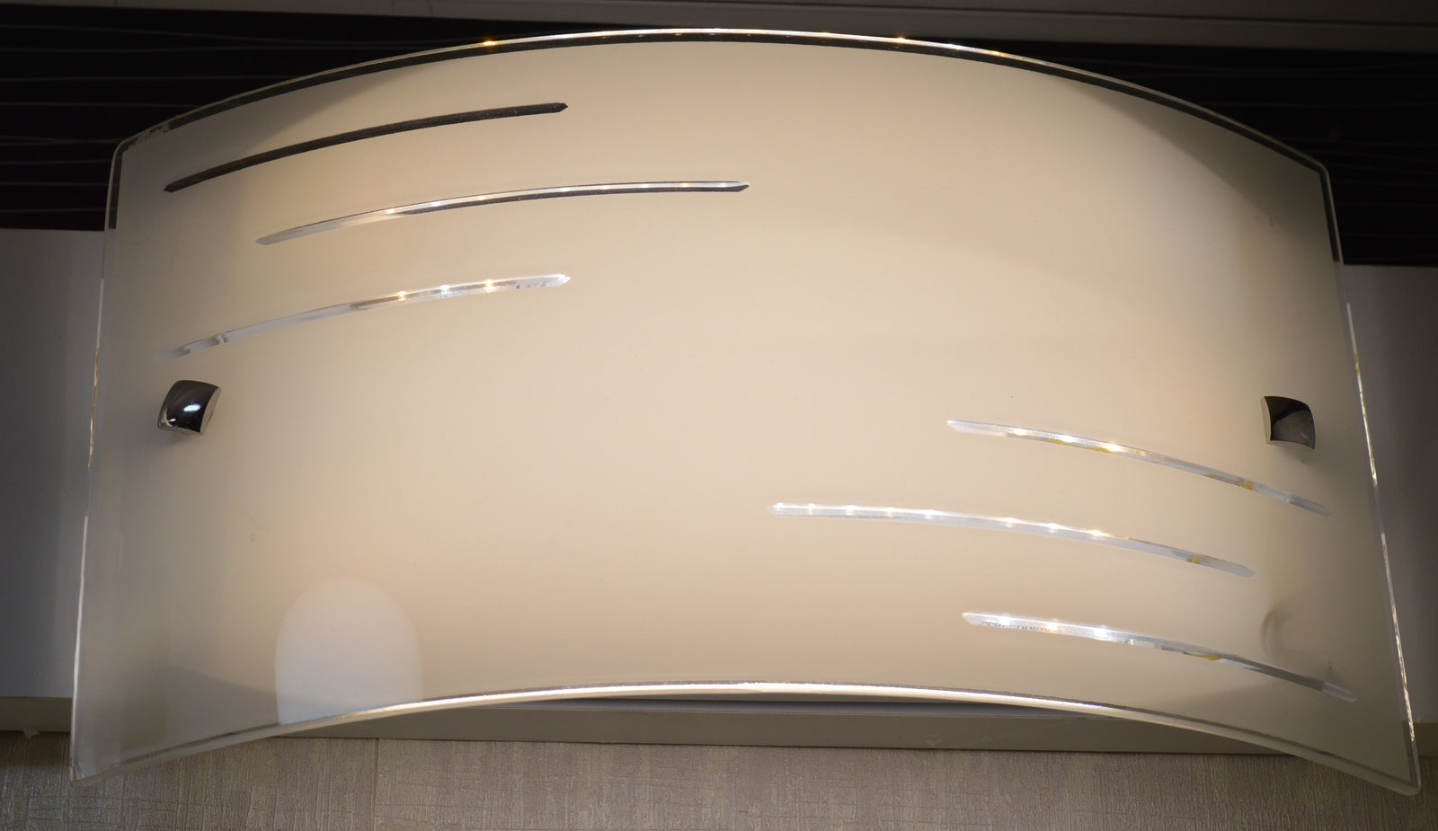 HexaGlow Designer Wall Light – Modern Curved Crystal Panel Sconce