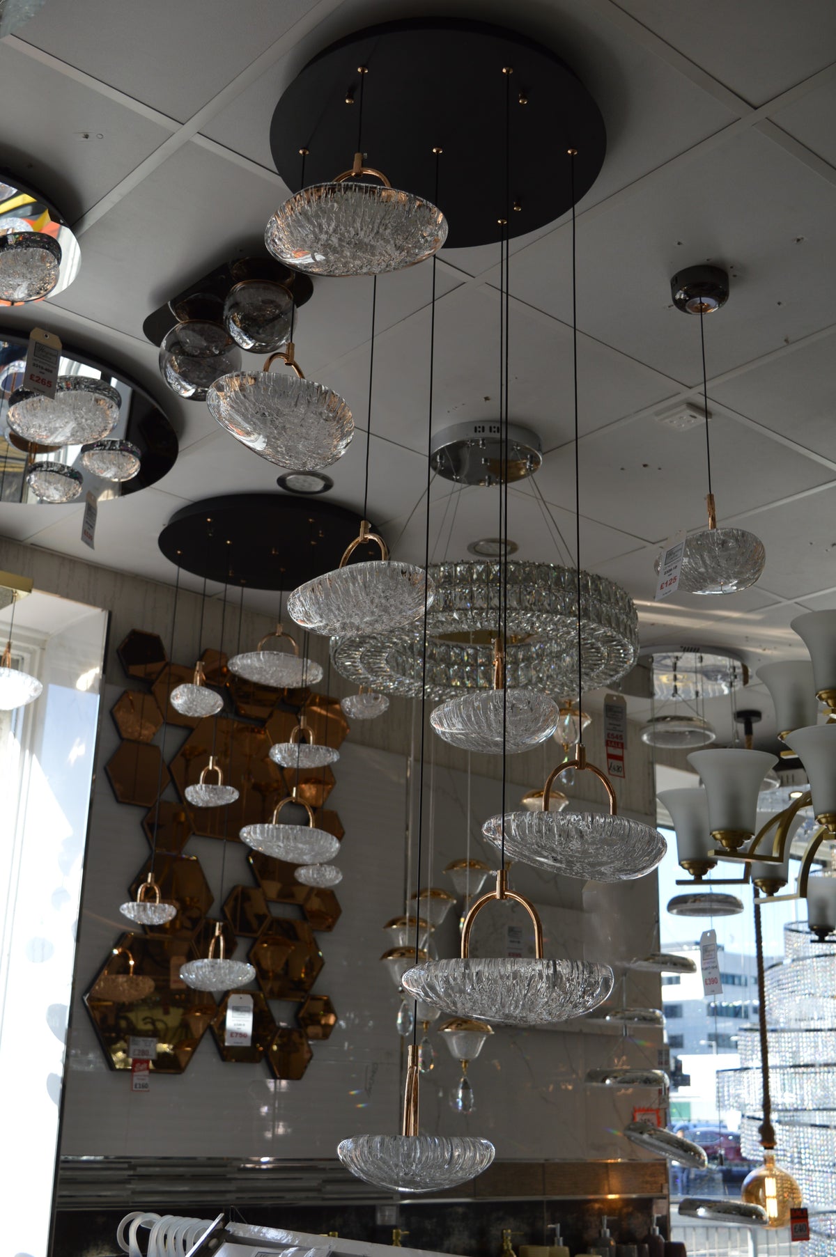 Almond Drop Pendants LED Ceiling Light/Modern Chandelier-2326-48pendants