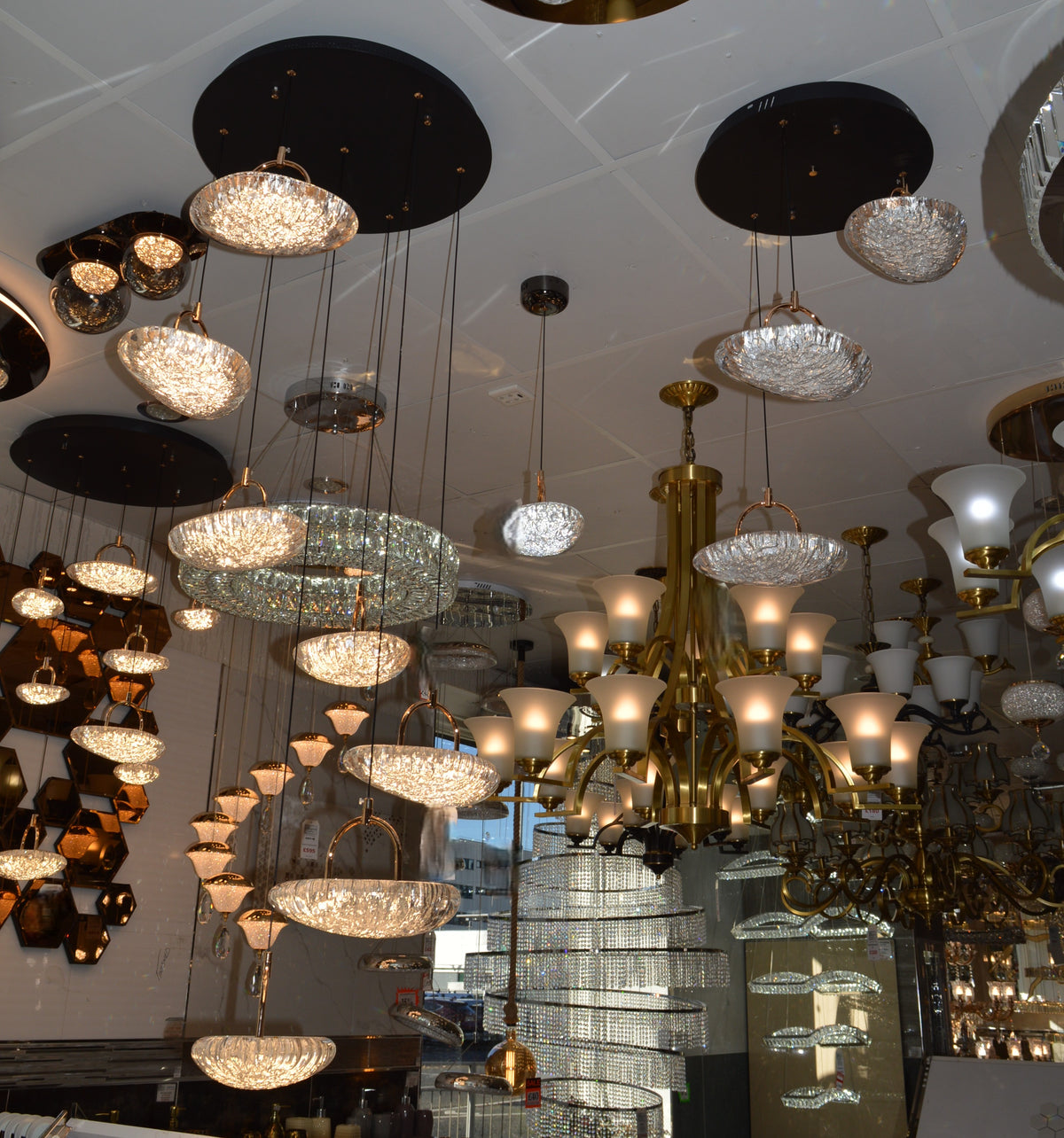 Almond Drop Pendants LED Ceiling Light/Modern Chandelier-2326-48pendants