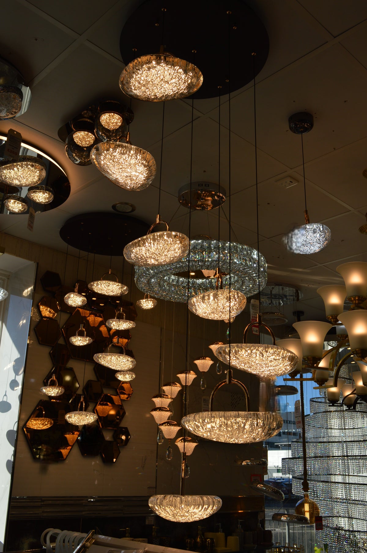 Almond Drop Pendants LED Ceiling Light/Modern Chandelier-2326-48pendants