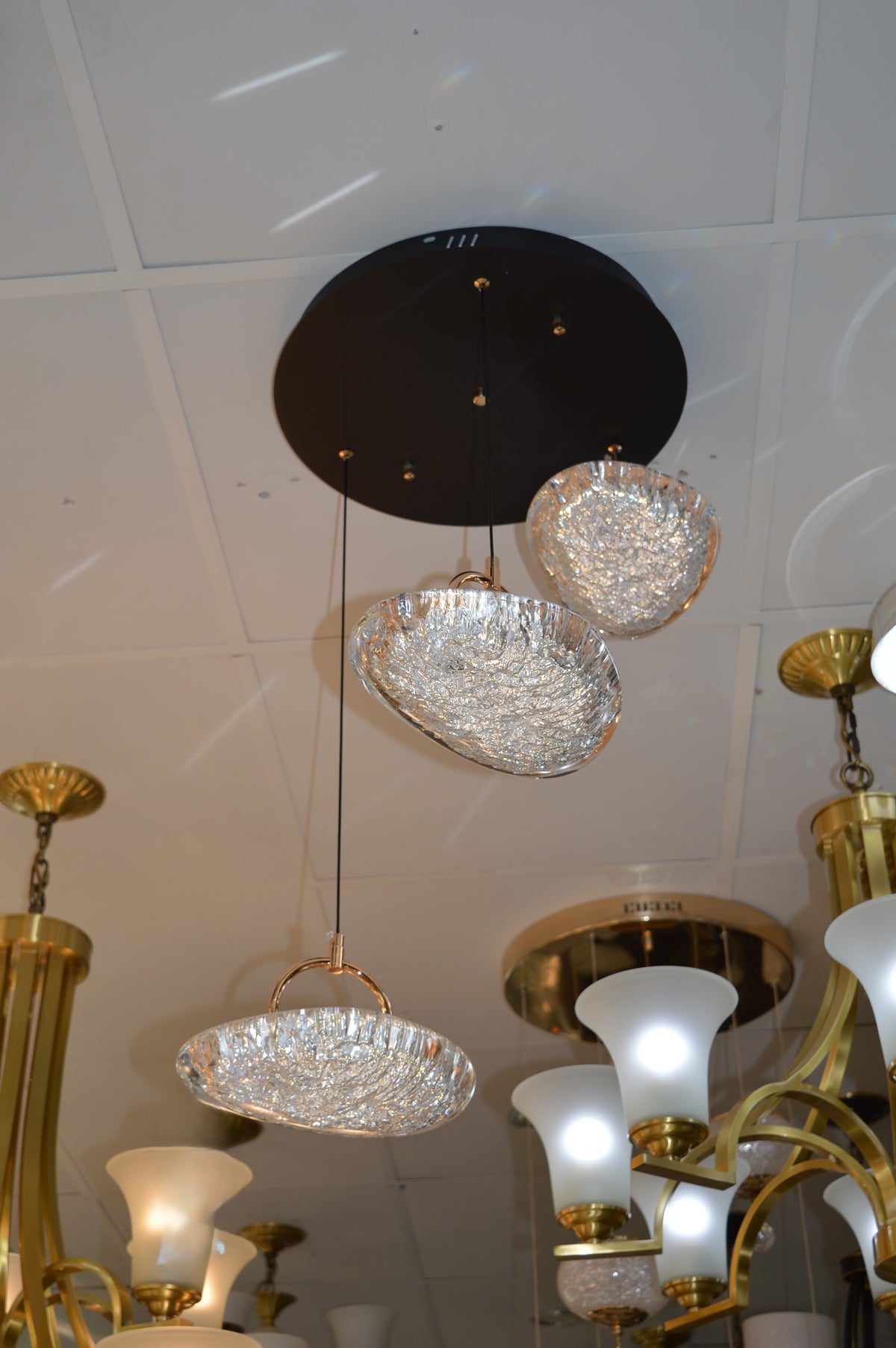 Almond Drop Pendants LED Ceiling Light/Modern Chandelier-2326-48pendants