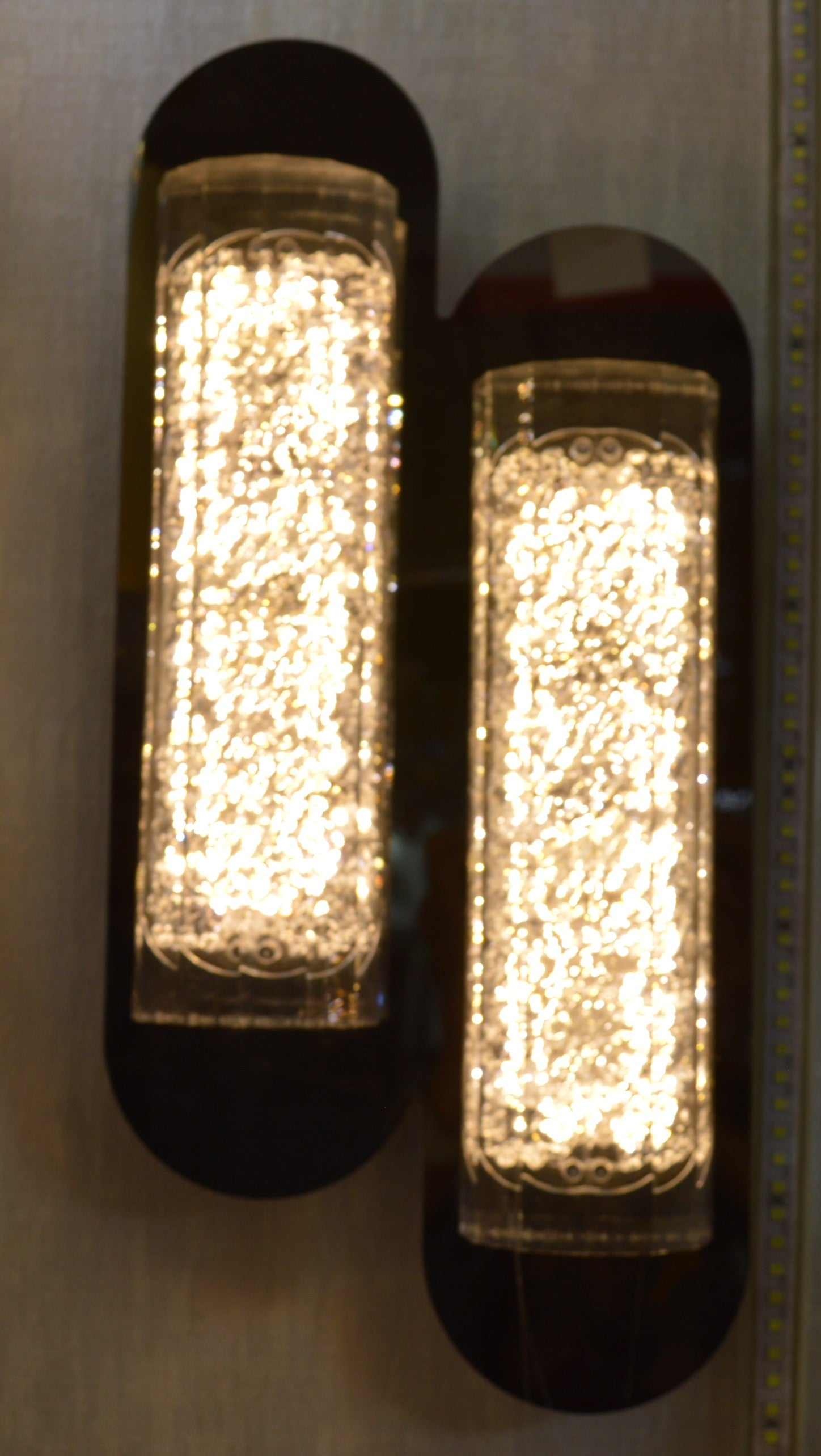 Glacier Dual Crystal LED Wall Light – Luxury Modern Decorative Sconce