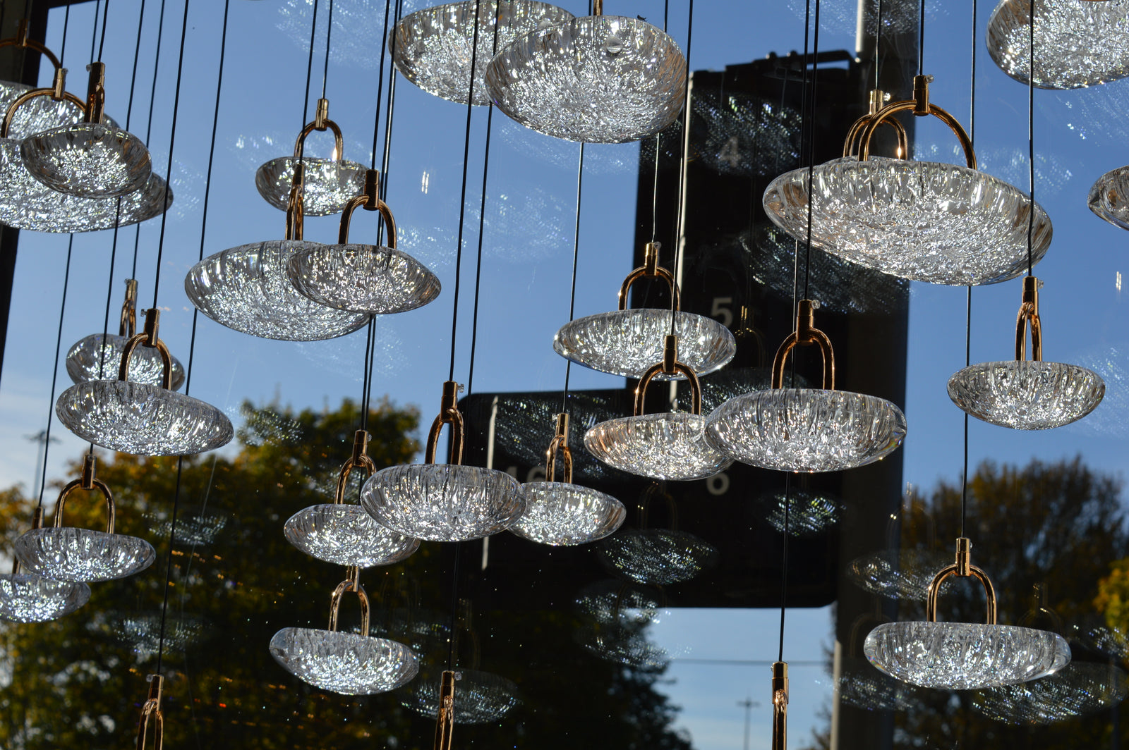 Almond Drop Pendants LED Ceiling Light/Modern Chandelier-2326-48pendants