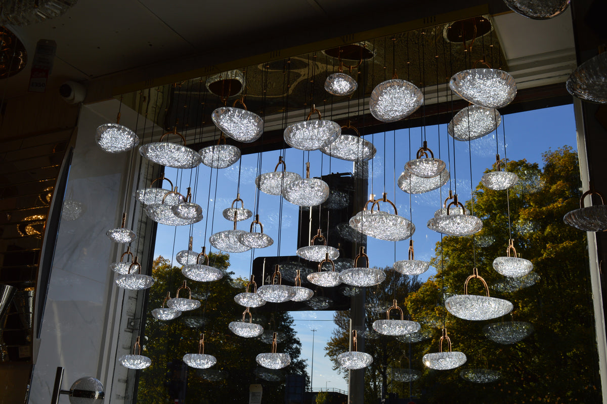 Almond Drop Pendants LED Ceiling Light/Modern Chandelier-2326-48pendants