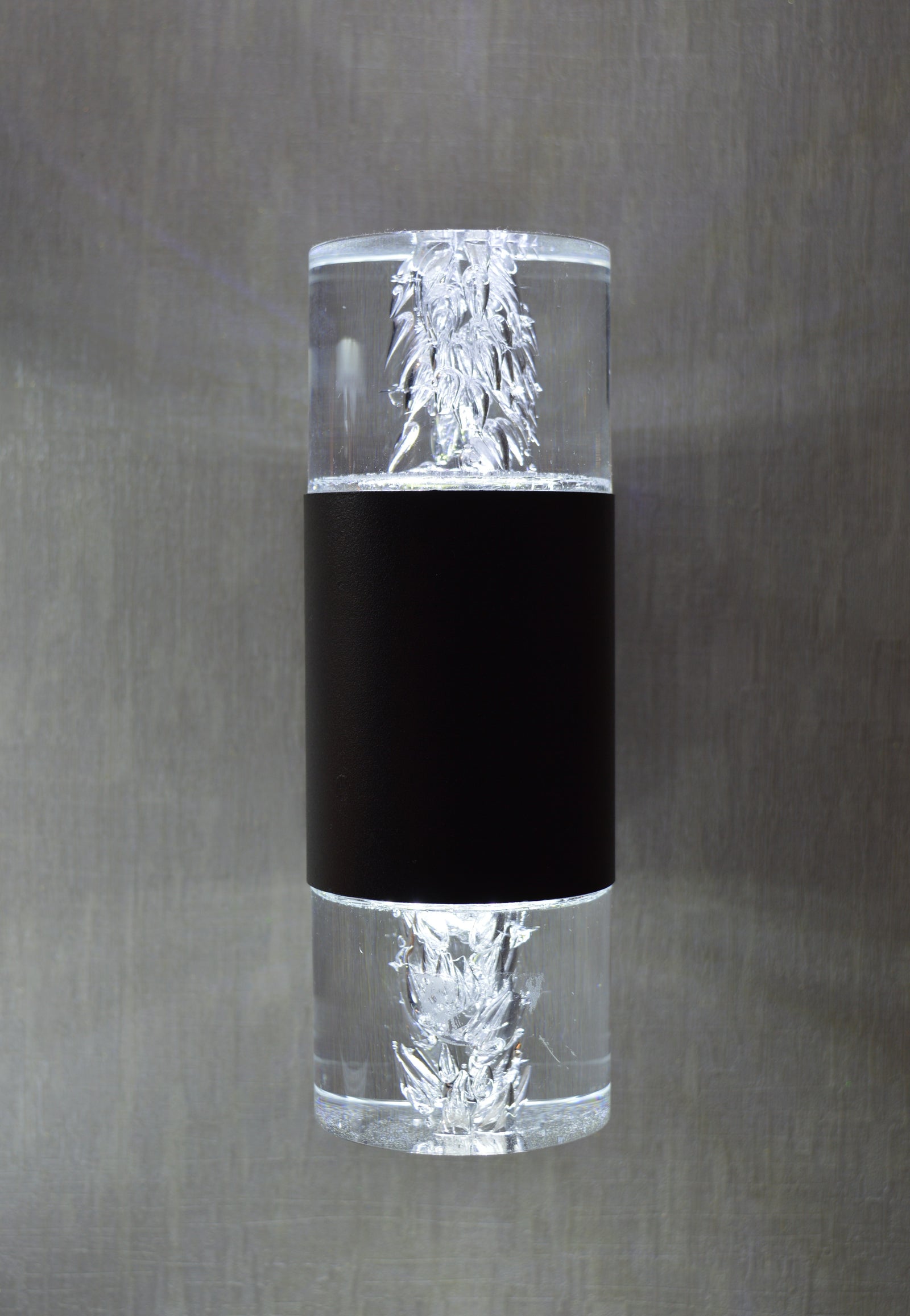 Modern Crystal Cylinder Wall Sconce – Dual Glow Luxury Light