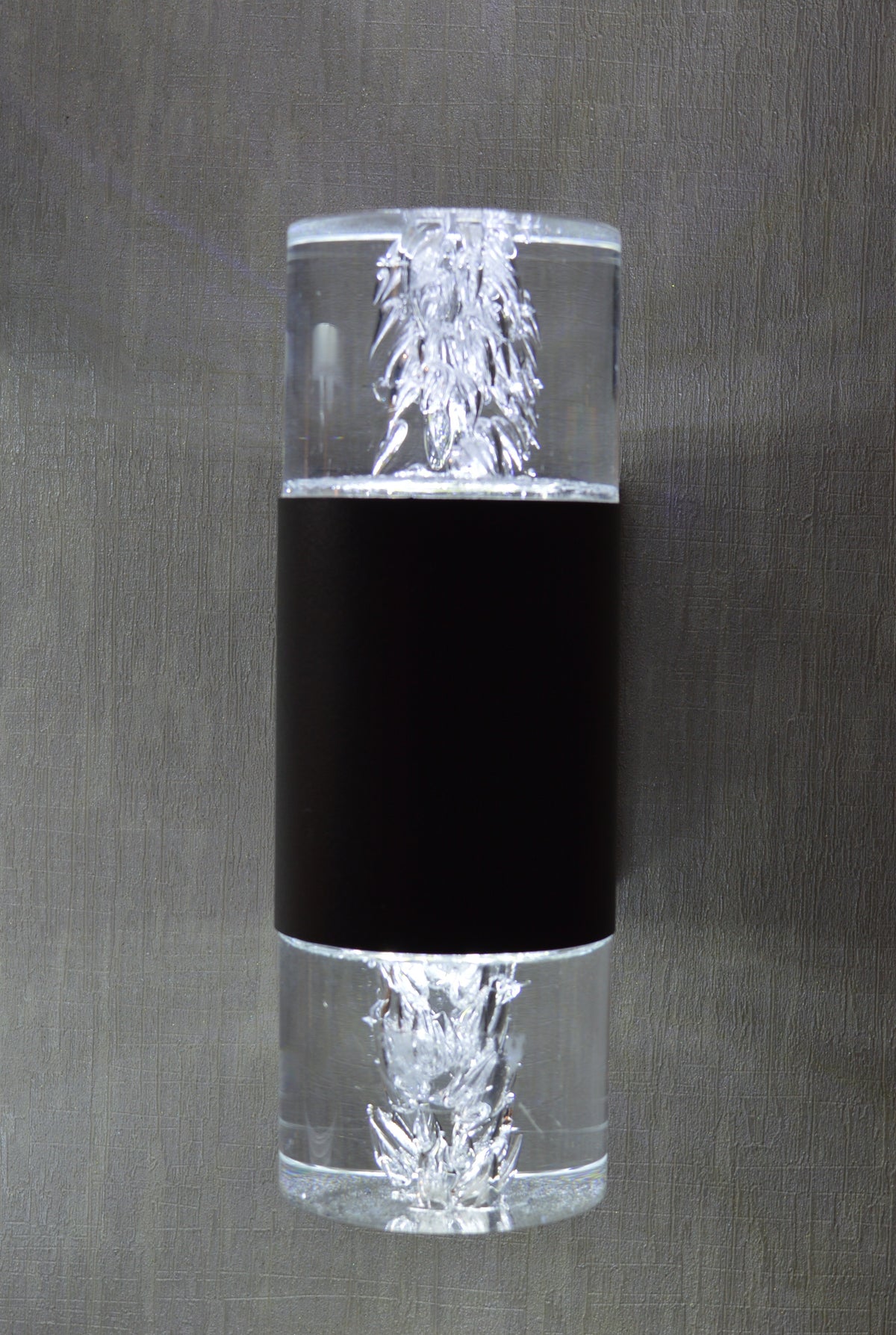 Modern Crystal Cylinder Wall Sconce – Dual Glow Luxury Light