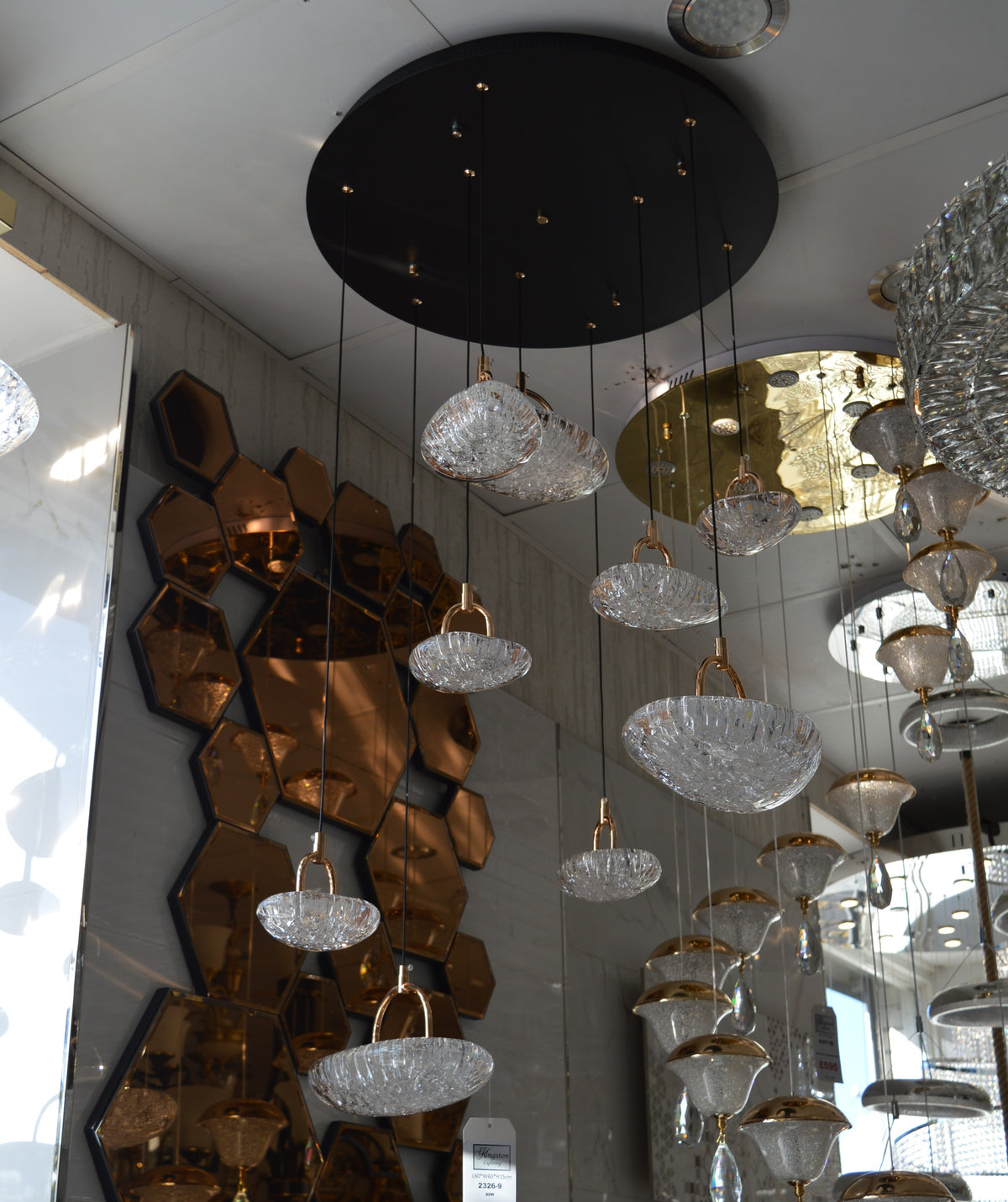 Almond Drop Pendants LED Ceiling Light/Modern Chandelier-2326-48pendants