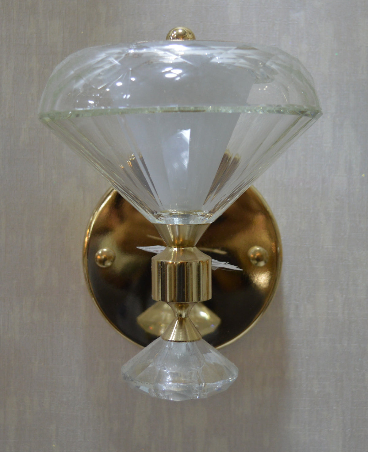 Crystal Cone Luxury Wall Light – Modern Decorative Sconce