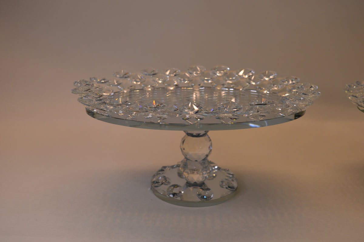 Revolving Crystal Bowl Stand for Fruits Vegetables Baskets Creative Fruit Dish Basket Luxurious Fruit Basket/Bowl