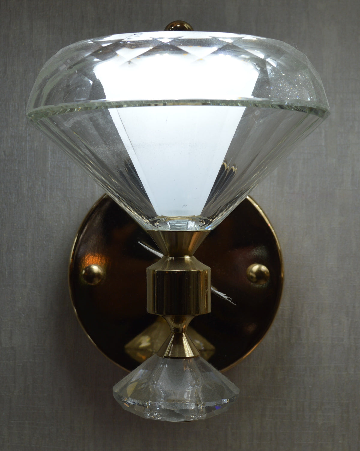 Crystal Cone Luxury Wall Light – Modern Decorative Sconce