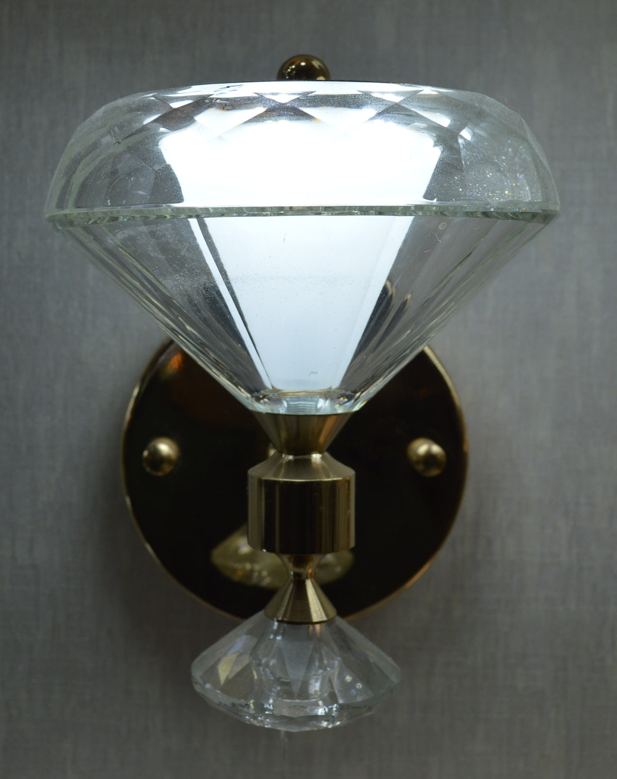 Crystal Cone Luxury Wall Light – Modern Decorative Sconce