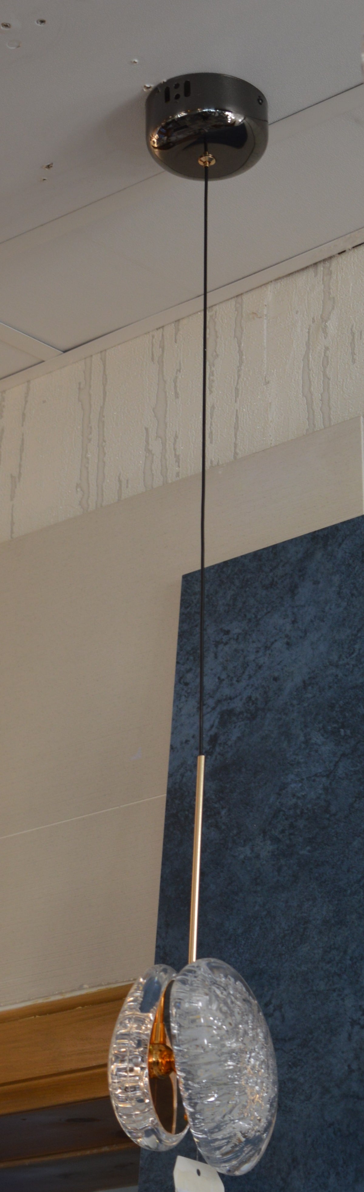 Modern Crystal Design Black and Gold Color Hanging LED Chandelier/Ceiling Light with Color Changing Dimmable+Remote control-2325