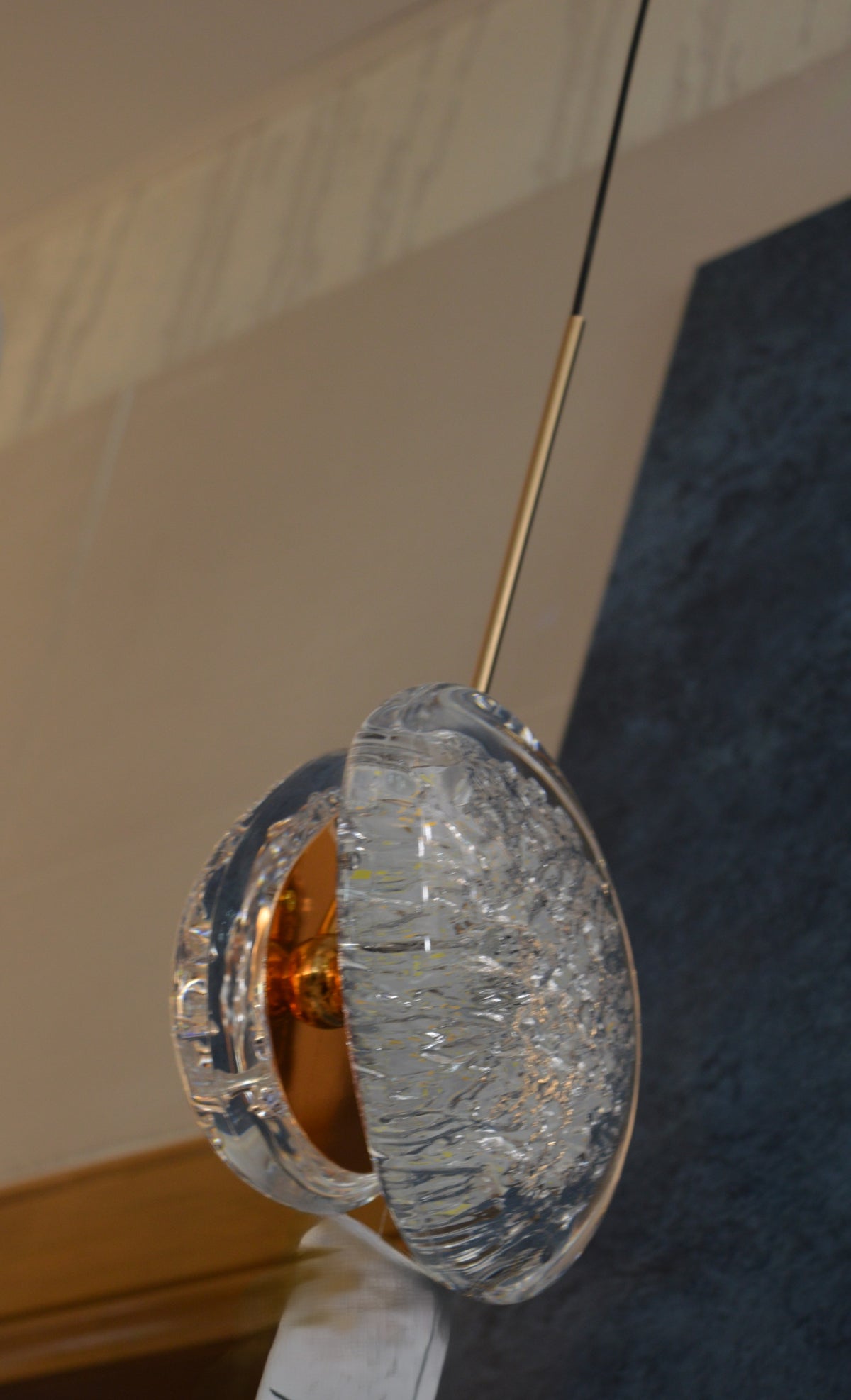 Modern Crystal Design Black and Gold Color Hanging LED Chandelier/Ceiling Light with Color Changing Dimmable+Remote control-2325