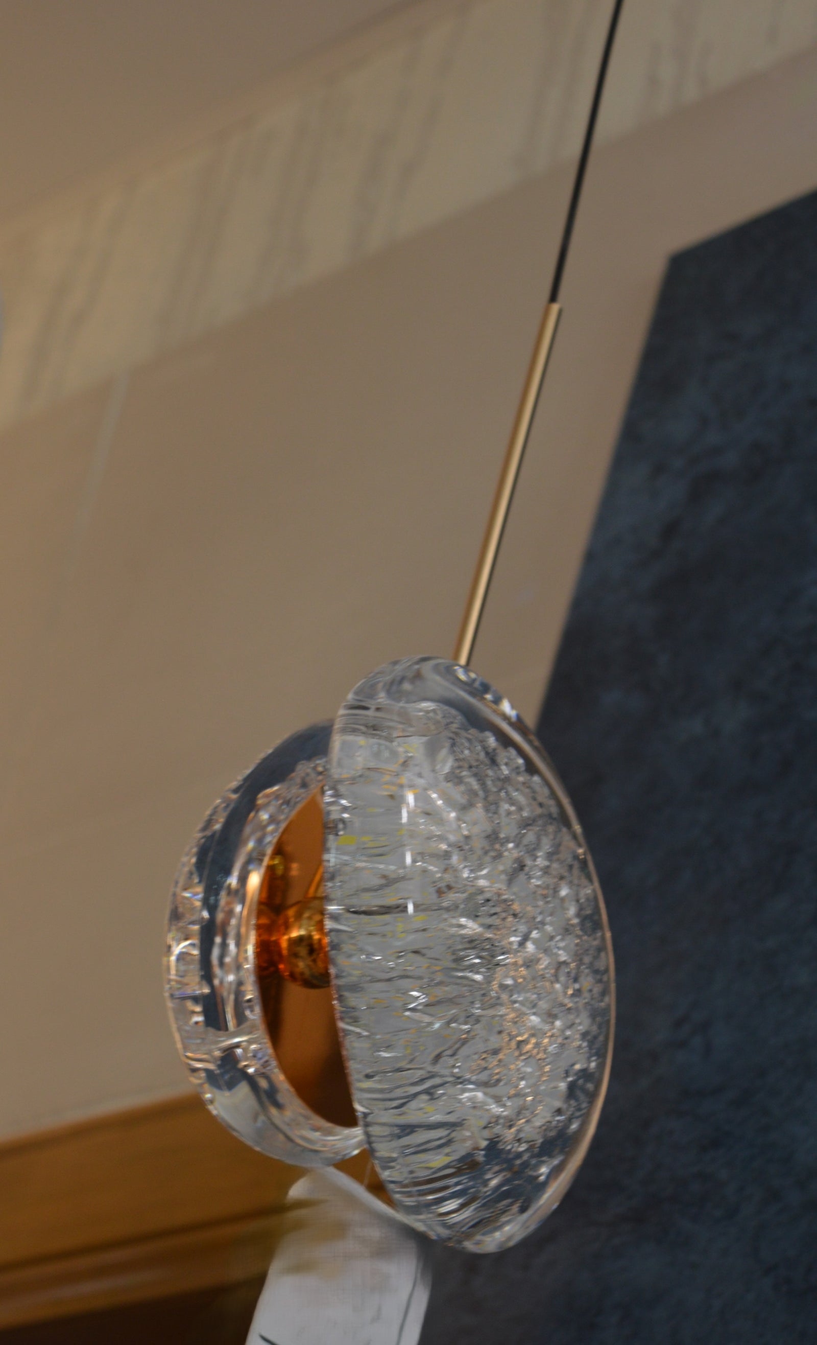 Modern Crystal Design Black and Gold Color Hanging LED Chandelier/Ceiling Light with Color Changing Dimmable+Remote control-2325