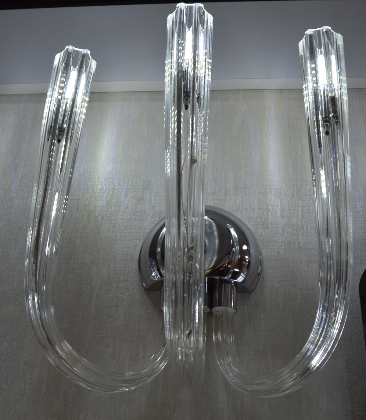Luxury Crystal Wall Light – Triple Arm Modern Glass Wall Sconce