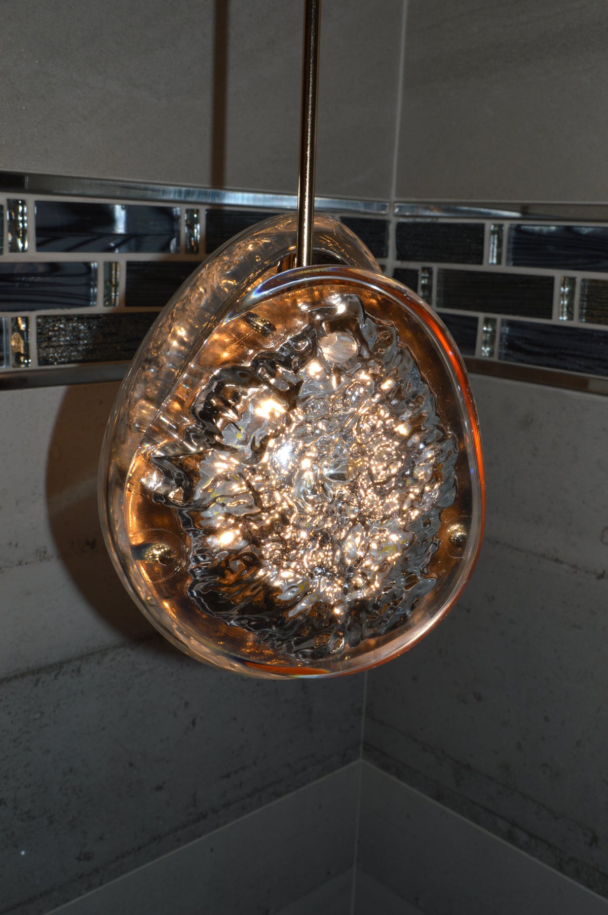 Modern Crystal Design Black and Gold Color Hanging LED Chandelier/Ceiling Light with Color Changing Dimmable+Remote control-2325