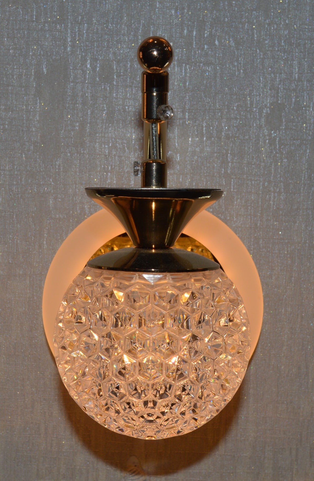 Luxury Crystal Wall Light – Gold Chrome Finish Decorative LED Wall Sconce