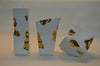 Home Décor White Cheese Flower Vase Ornaments in three different sizes -Gold