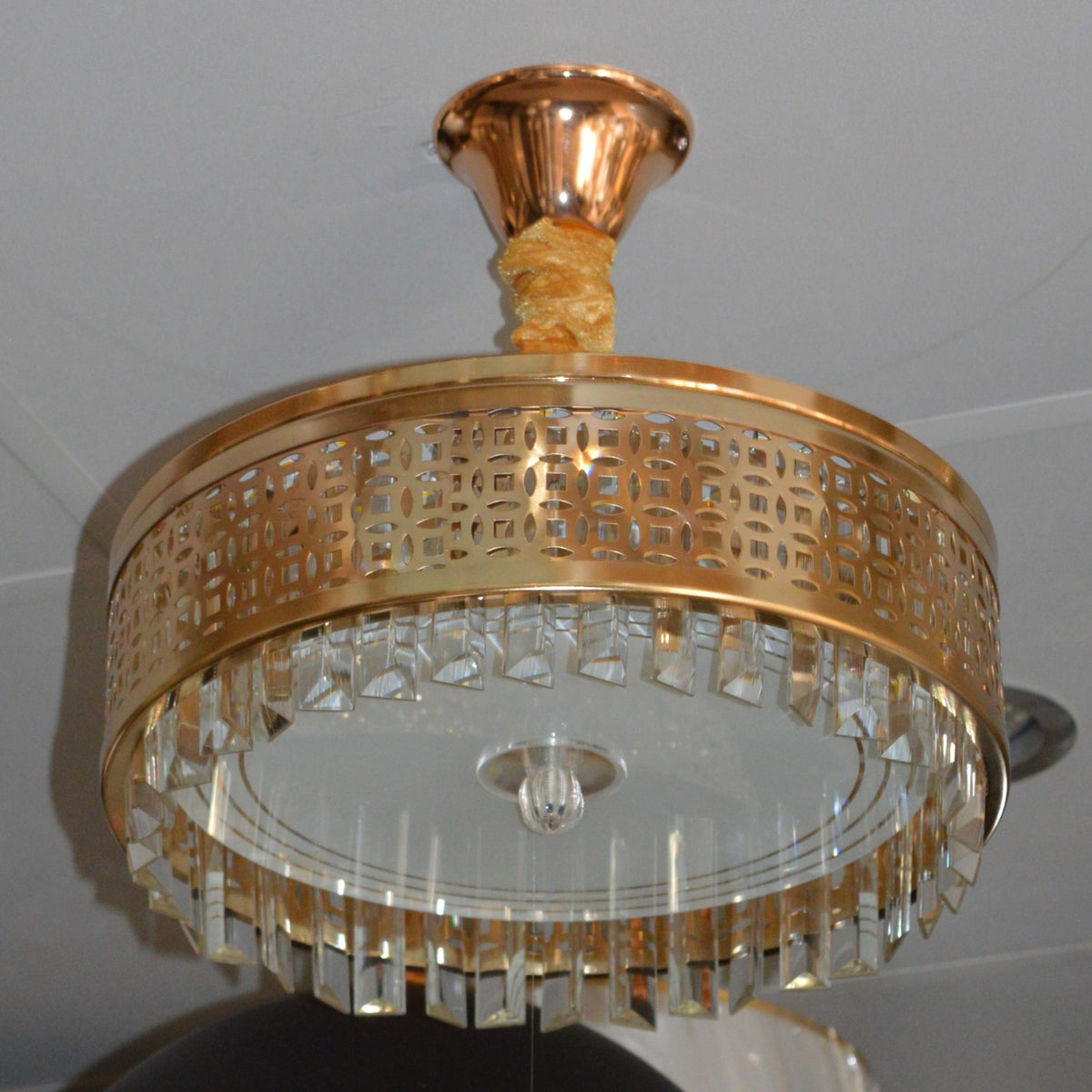 Modern Crystal Round Chandeliers with color changing features-C7049