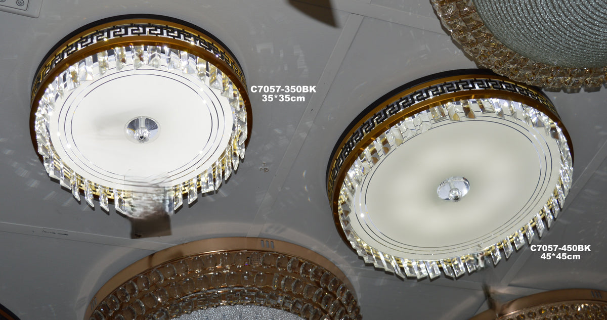 Modern Crystal Round Chandeliers with color changing features-C7049