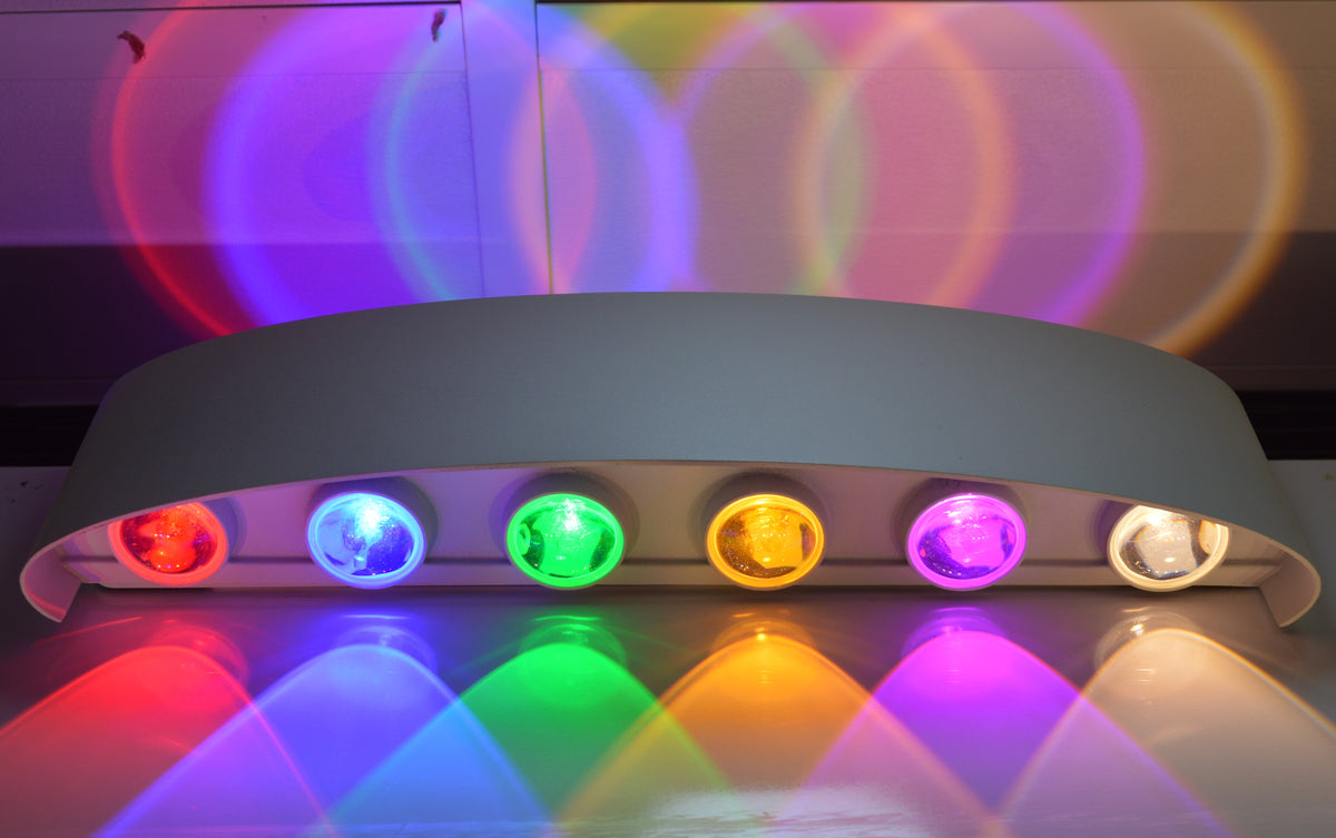 Aurora RGB Wave Wall Light – Modern Colour Changing LED Decorative Sconce