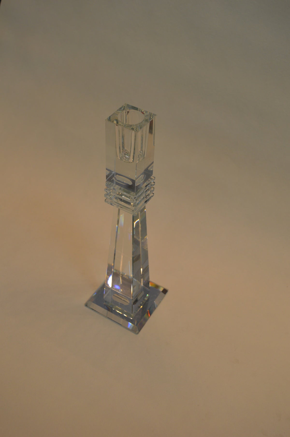 Luxury Crystal Glass Candle Holders Set – Modern Candle Sticks for Home Décor