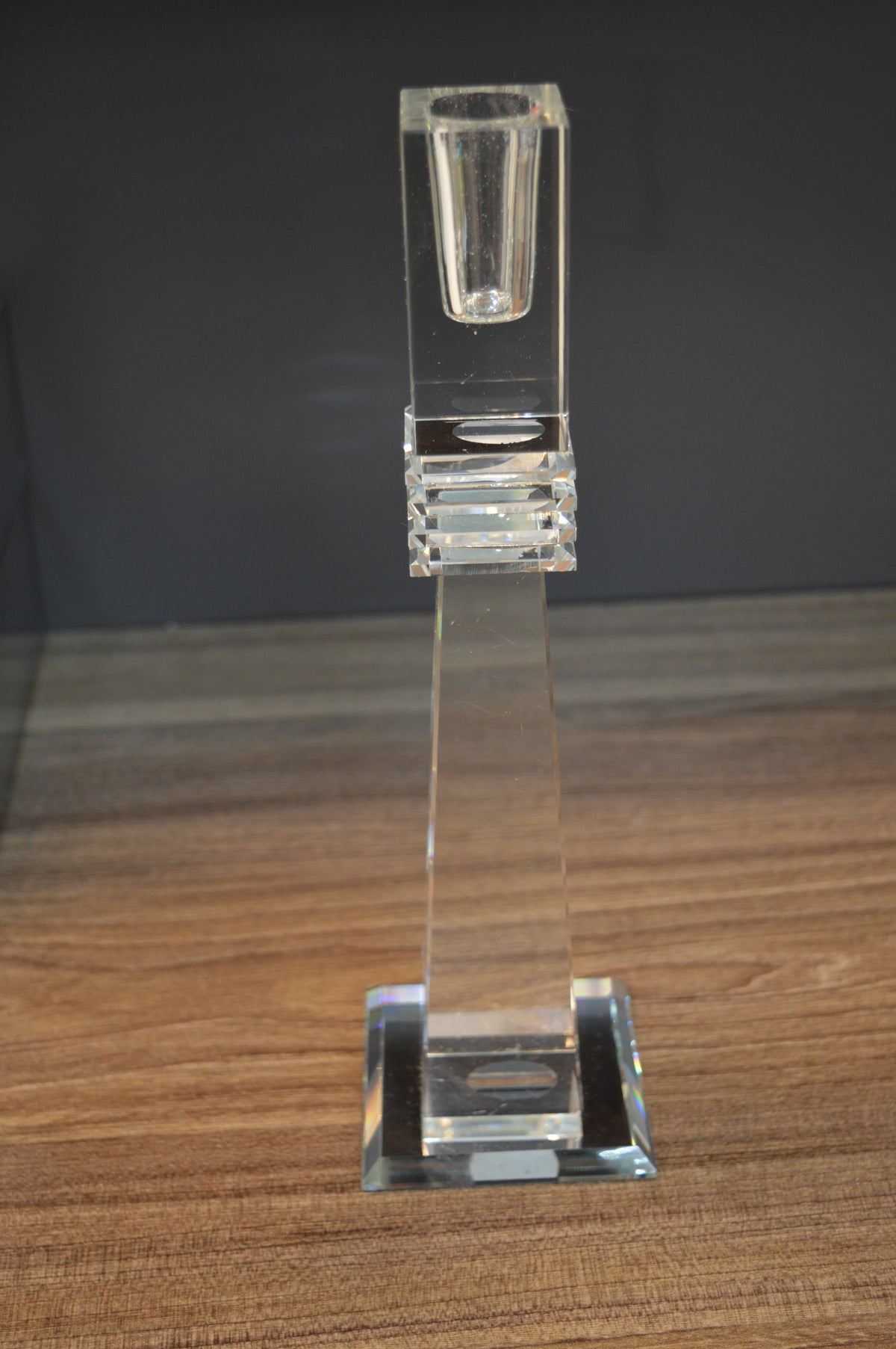 Luxury Crystal Glass Candle Holders Set – Modern Candle Sticks for Home Décor