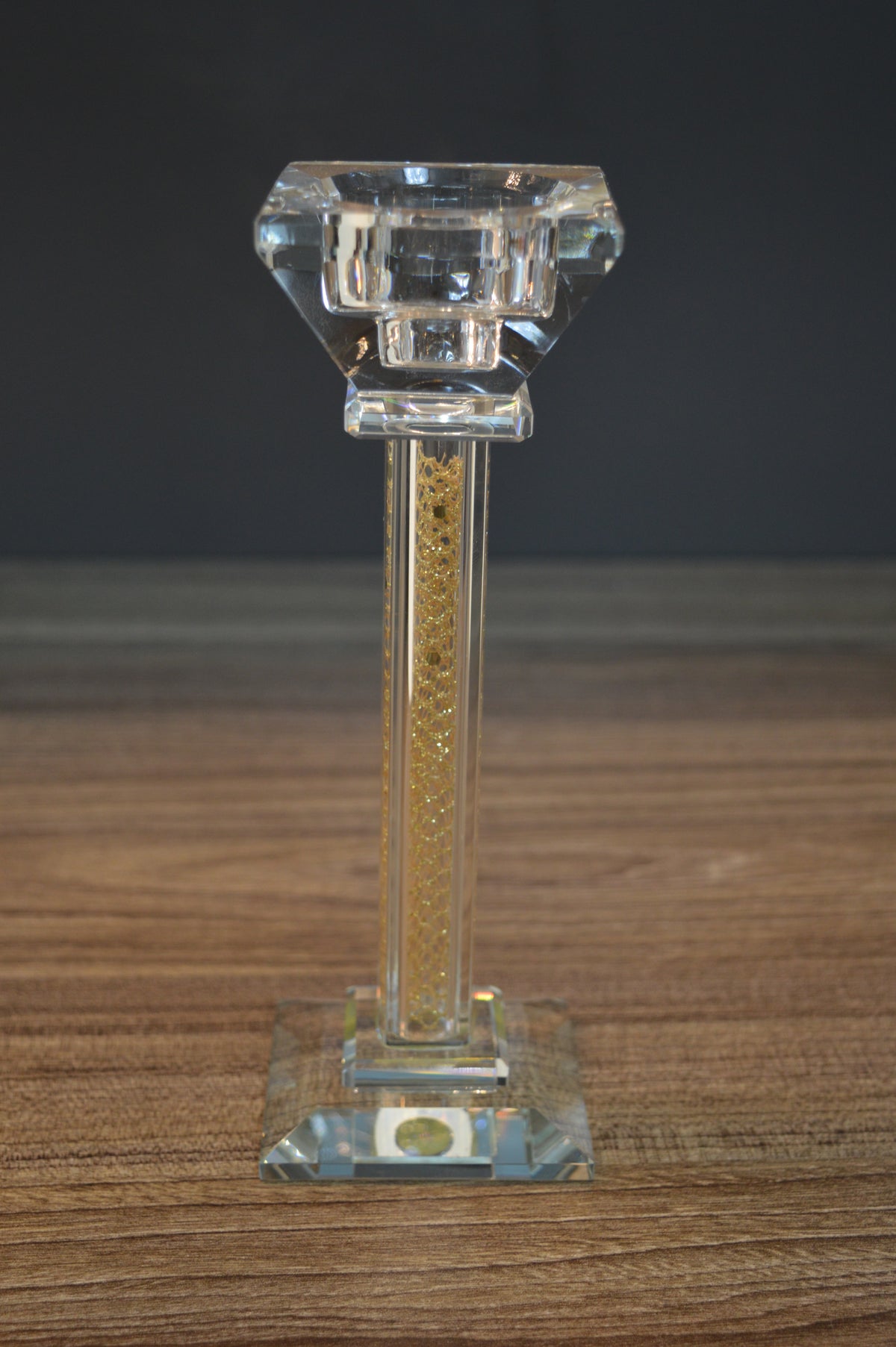 Luxury Crystal Glass Candle Holders Set – Modern Candle Sticks for Home Décor