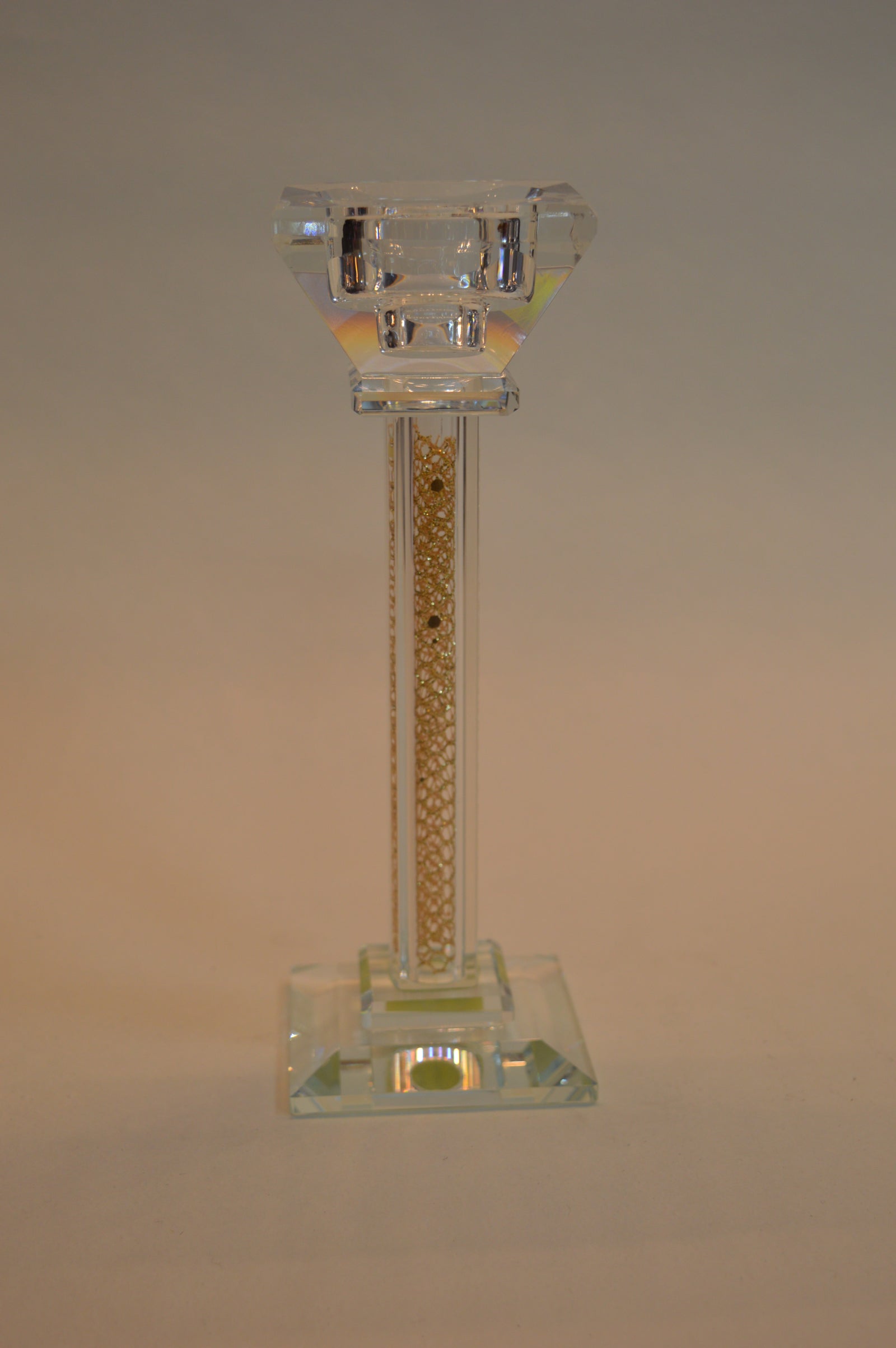 Luxury Crystal Glass Candle Holders Set – Modern Candle Sticks for Home Décor