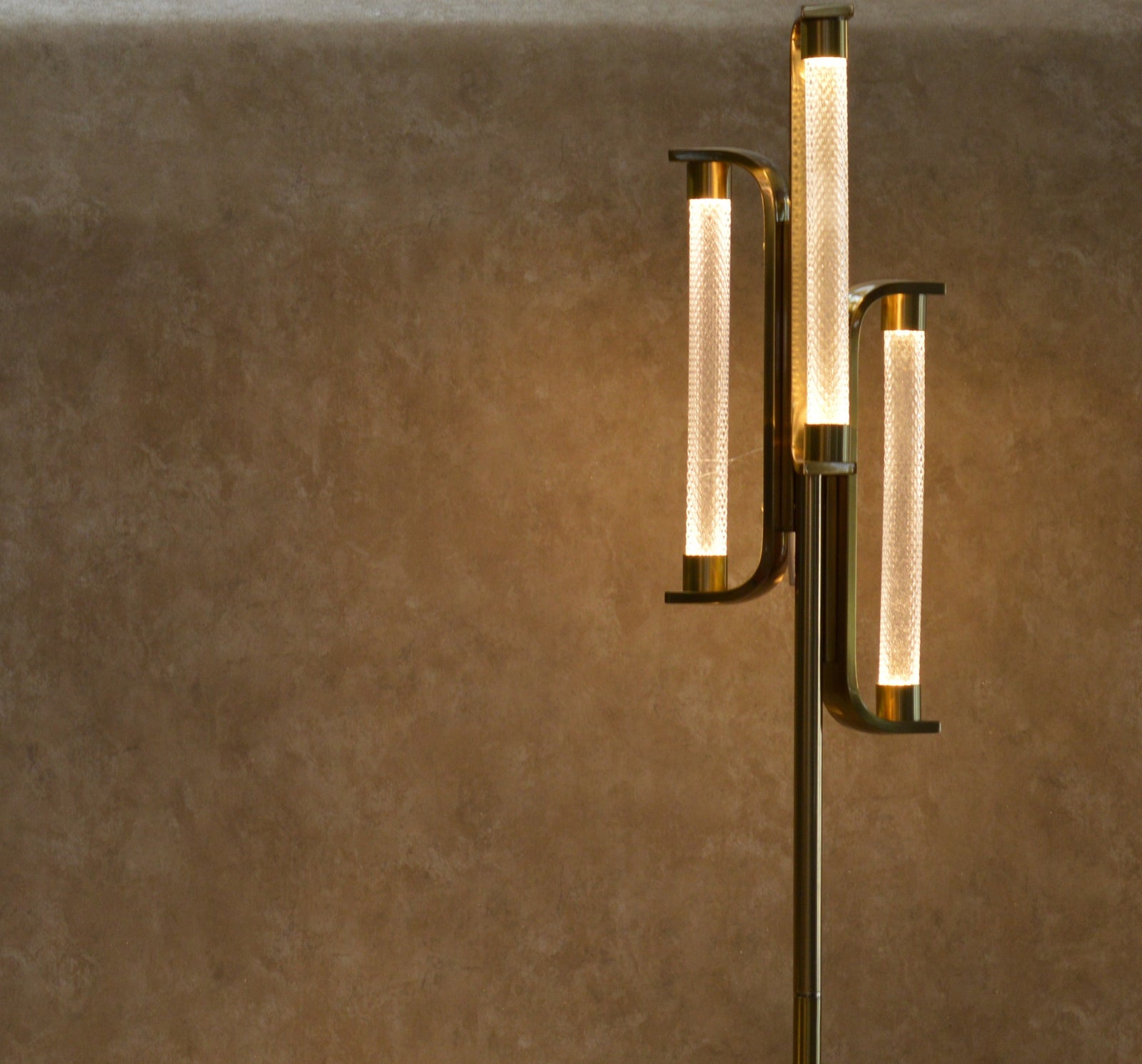 Modern Luxury LED Crystal Tube Luxe Lamp Set