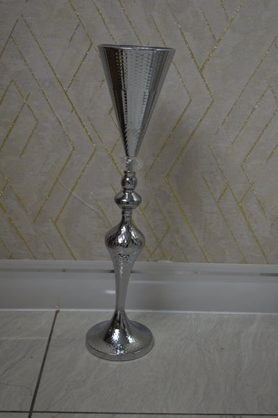 Home Décor Flower Vase in three different sizes in chrome & Gold-9102