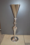 Home Décor Flower Vase in three different sizes in chrome & Gold-9102