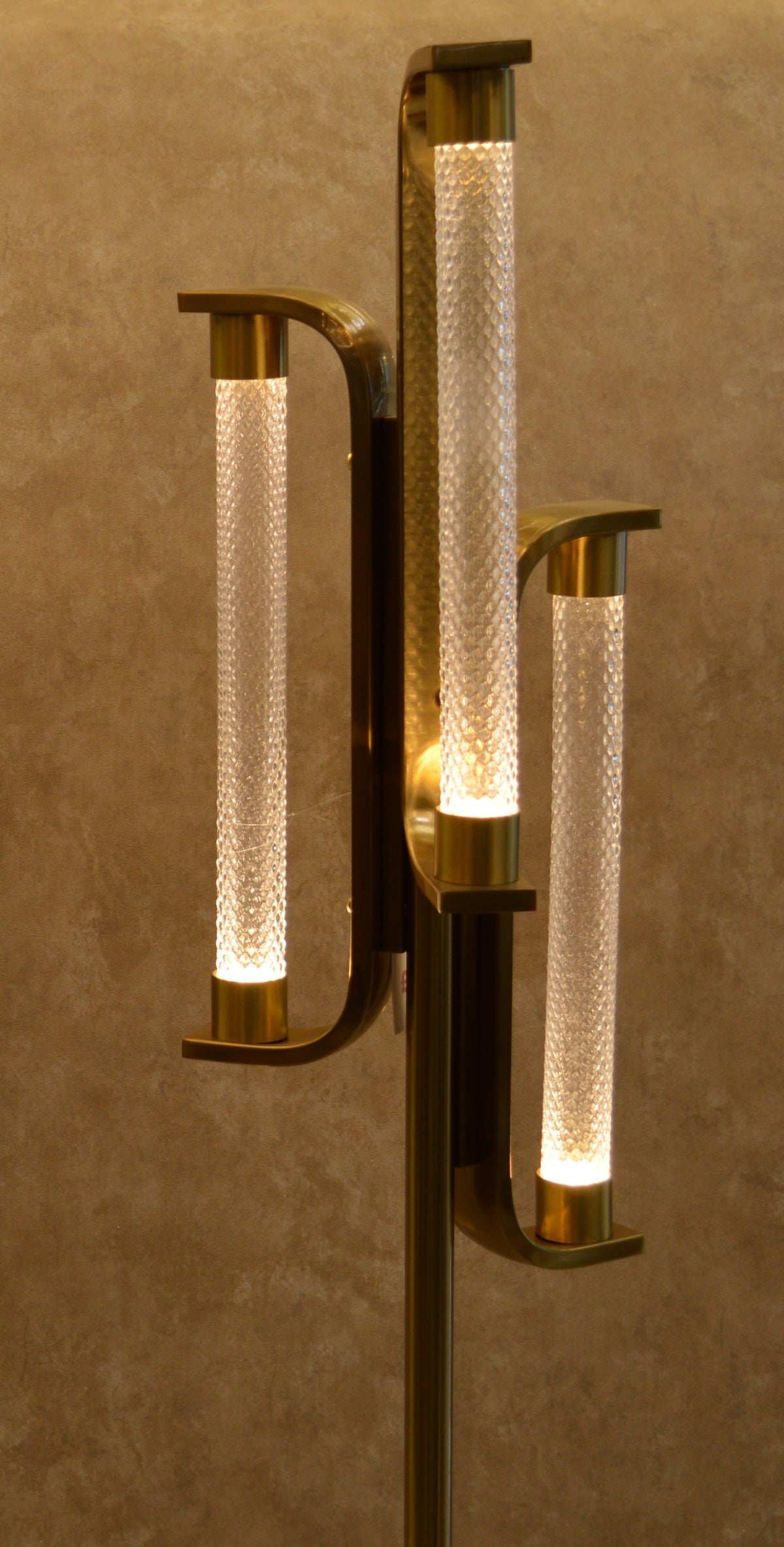 Modern Luxury LED Crystal Tube Luxe Lamp Set